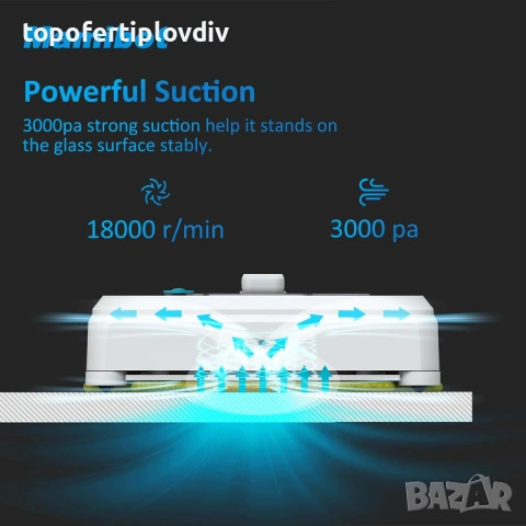 Робот за почистване на прозорци Mamibot W120-P, снимка 3 - Прахосмукачки - 53537357