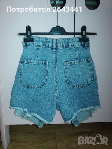 Oreo jeans къси панталонки тип пола с двойна висока талия, снимка 4 - Къси панталони и бермуди - 41602162