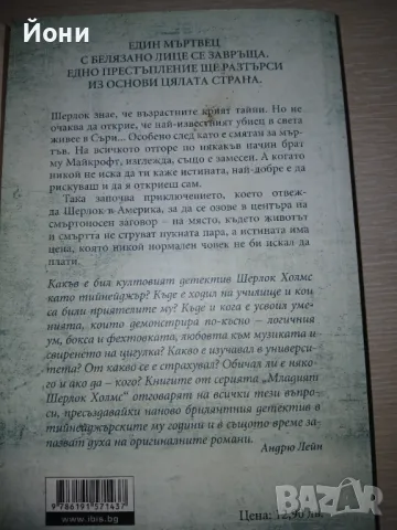 Младият Шерлок Холмс- Андрю Лейн, снимка 3 - Художествена литература - 47407397