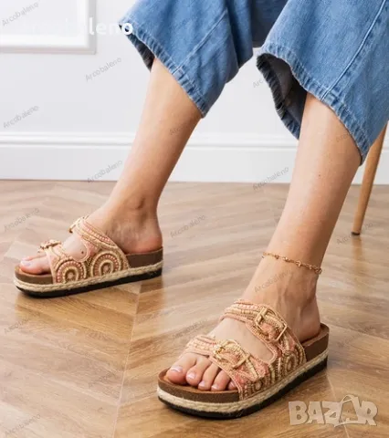 Дамски етнически чехли с катарами на презрамките Zebrina, 4цвята , снимка 7 - Сандали - 50199072