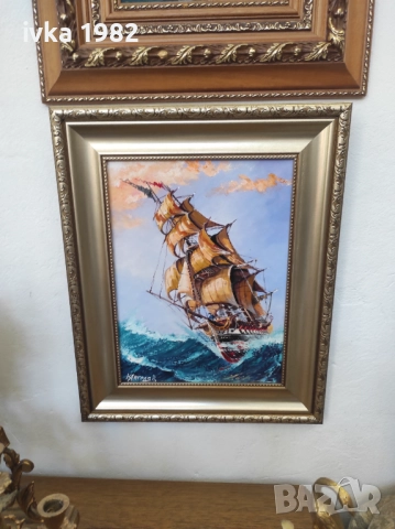 Морски пейзаж , снимка 2 - Картини - 51439206