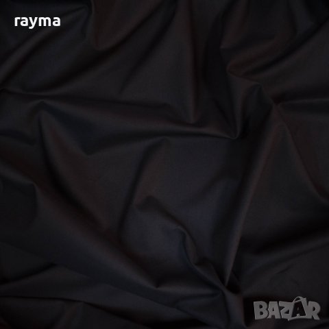 Плат италиански памучен тъмно кафяв поплин, снимка 2 - Рокли - 40637354