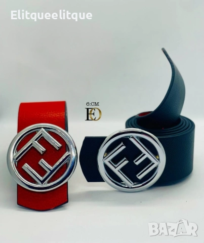 колани 7см от естествена кожа в кутия fendi dolce fabbana versace louis vuitton Gucci , снимка 17 - Колани - 52323865