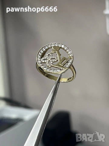 Златен пръстен 14 карата 3,48 грама , снимка 4 - Пръстени - 53315814