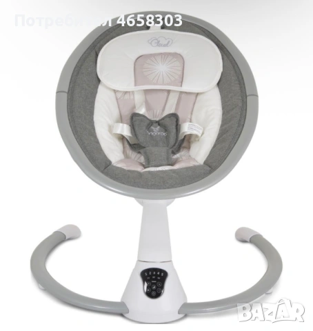 Ел. люлка Cangaroo Cloud Touch, снимка 5 - Детски люлки - 53749463