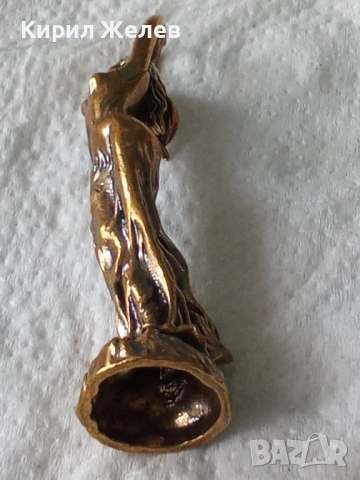 Месингова статуетка фигура 44425, снимка 5 - Антикварни и старинни предмети - 53220601
