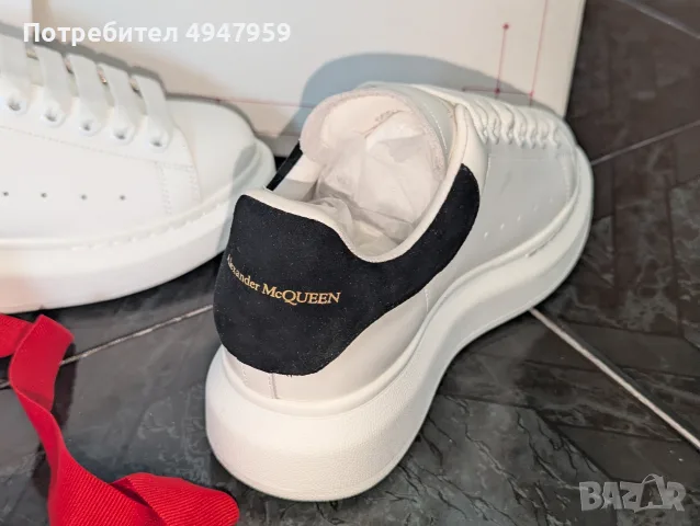 Alexander McQueen Oversized Sneakers No36! Снекърси Alexander McQueen Oversized от телешка кожа 390€, снимка 4 - Маратонки - 56057052