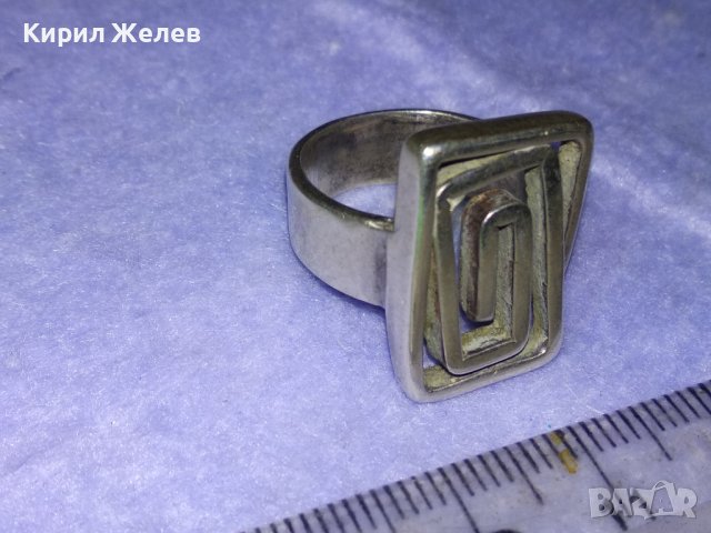 КРАСИВ АР НУВО СТИЛ СРЕБЪРЕН АРТ ПРЪСТЕН СРЕБРО 925 МАЙСТОРСКА РЪЧНА ХУДОЖЕСТВЕНА ИЗРАБОТКА 39900, снимка 12 - Пръстени - 42657045