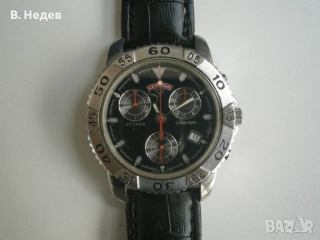 CERTINA Attack, quartz chronograph, WR 50 meters, All steel, Swiss