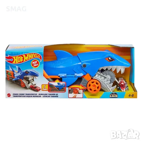 Hot Wheels Shark Truck - Mattel S_1207228, снимка 5 - Коли, камиони, мотори, писти - 47978911