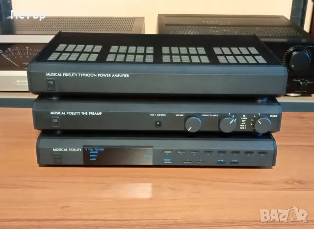 Musical Fidelity The preamp + Typhoon power amp + Tuner T1, снимка 2 - Ресийвъри, усилватели, смесителни пултове - 47809376