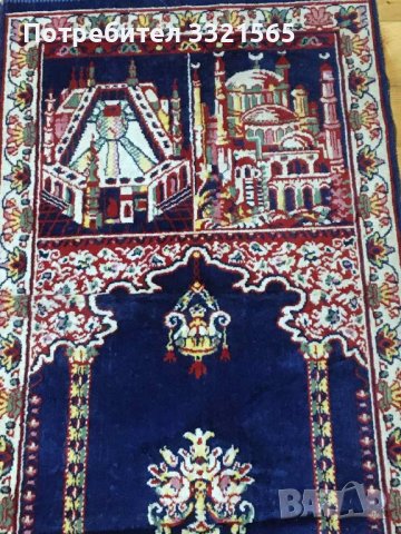 Старо молитвено килимче, снимка 3 - Антикварни и старинни предмети - 39805280