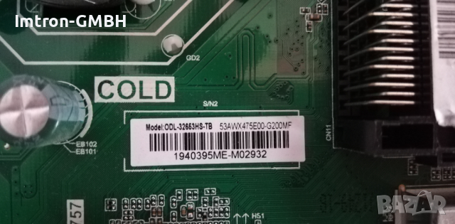 MAINBOARD  TP.MS3663T.PB757  за OK ODL32653HS-TB, снимка 2 - Части и Платки - 36299464