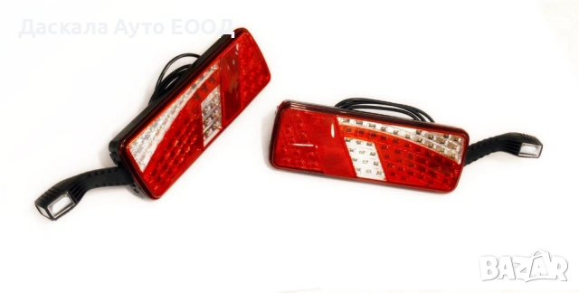 1бр. ЛЕД LED стоп с рогче, е-марк, 12-24V, снимка 2 - Части - 53752251