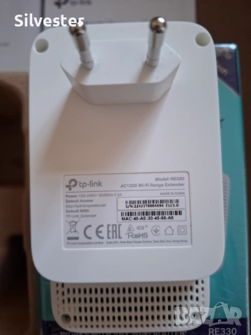 Разширител/Усилвател на обхват за Wi-Fi, RE330 AC1200 Mesh Wi-Fi Extender, снимка 4 - Рутери - 52429397