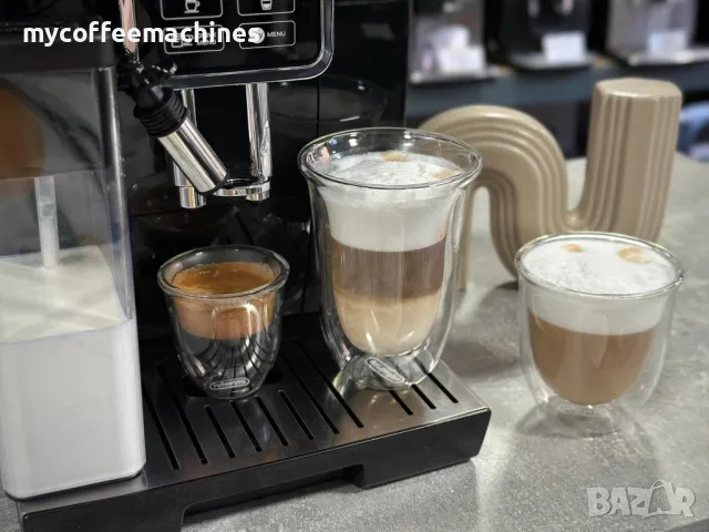 Кафемашина DeLonghi Dinamica ECAM 350.55.SB, снимка 3 - Кафемашини - 47925815