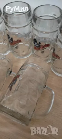 Комплект оригинални немски чаши за бира* Халби* 0,500 л* 8 броя, снимка 6 - Чаши - 47265244