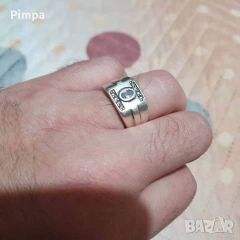 Сребърен пръстен , снимка 2 - Пръстени - 53513177