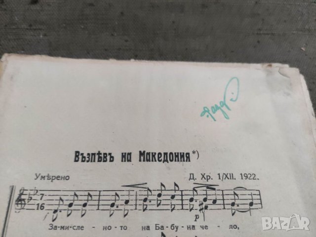 Продавам книга "македонски песни за еднороден хор Добри Христов , снимка 3 - Други - 39116326
