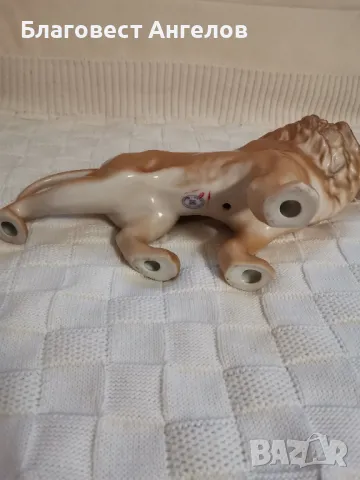 Порцеланова статуетка на лъв, снимка 4 - Колекции - 49689486