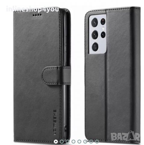 Кожен Калъф Тефтер за Samsung Galaxy S21+ / S21 Ultra, снимка 1