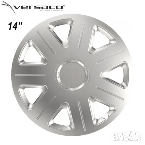 Сребристи тасове Versaco Master за 14'' джанти, снимка 2 - Аксесоари и консумативи - 55861820