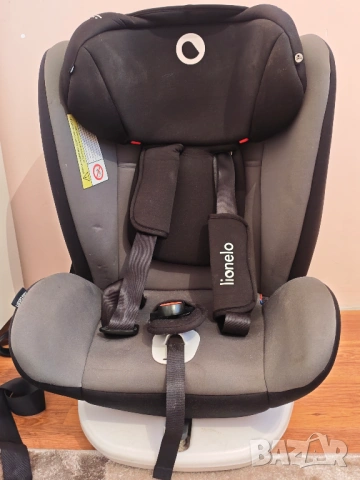 Столче за кола ISOFIX Lionelo Bastiaan, Въртящо, 0-36 кг, Сиво