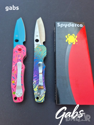 Сгъваем нож Spyderco C240 Smock,два цвята, снимка 8 - Ножове - 53476640
