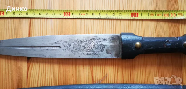 Гръцки кинжал, кама, нож от 19век., снимка 8 - Антикварни и старинни предмети - 50337018
