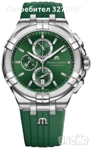 Kварцов часовник MAURICE LACROIX Aikon Special Edition,хронограф,дата,гумена каишка