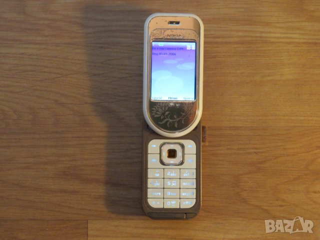 сгъваем телефон с копчета NOKIA 7370, НОКИА 7370 - 2005г. - работещ.