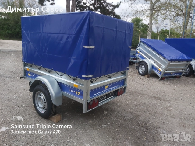 Туристическо, самосвално ремарке VESTA LIGHT 17 с брезент и шпригли, снимка 4 - Ремаркета - 52212198