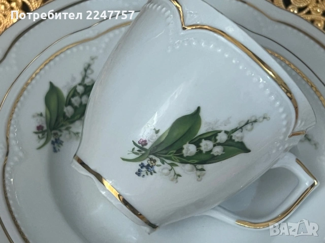 Троен сет порцелан Момина Сълза , снимка 7 - Антикварни и старинни предмети - 53056789