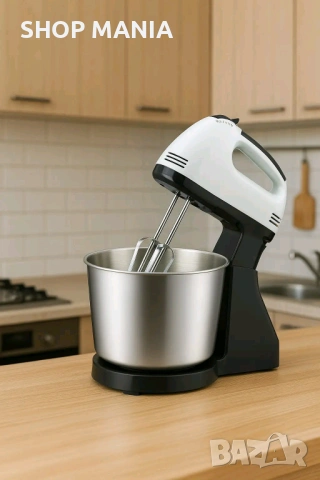 НОВО Планетарен миксер с метална купа SCARLETT SHM-133B