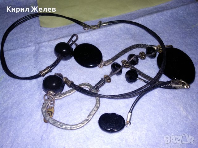 МНОГО АРТИСТИЧНА МАРКОВА ПОСРЕБРЕНА ОГЪРЛИЦА с ЦВЕТНИ ПОЛИРАНИ КРИСТАЛИ 34738, снимка 13 - Колиета, медальони, синджири - 39188719