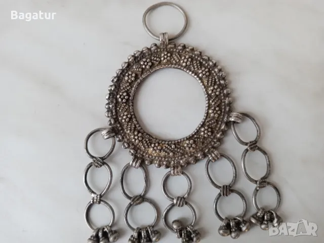 Стар етно накит,османски, трепка, забодка,бедуински,, снимка 8 - Антикварни и старинни предмети - 48489834