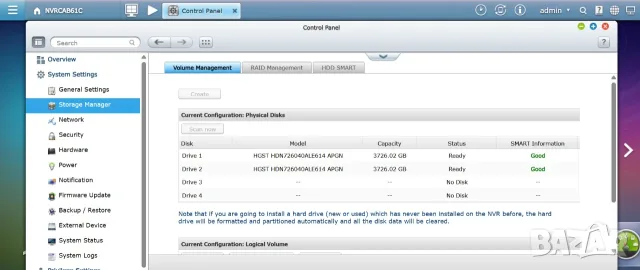 NAS/NVR Qnap VS-4008 Pro 8TB HDD, снимка 8 - Външни хард дискове - 56122129