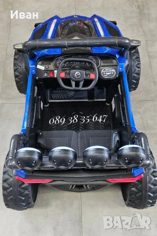ТОП ЦЕНА!НОВО!Акумулаторен джип/UTV Jakarta BLUE с 4x4,12V батерия,USB,дистанцинно управление, снимка 9 - Други - 52917018