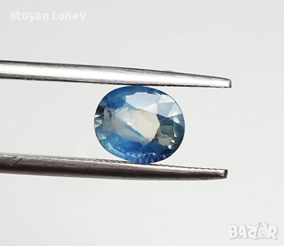 Двуцветен естествен ненагряван сапфир 1.10кт от Танзаниа! Сертифициран! Нов!, снимка 8 - Други - 53715991