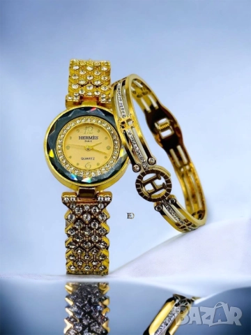 часовник и гривна gucci hermes louis vuitton, снимка 13 - Дамски - 51456073