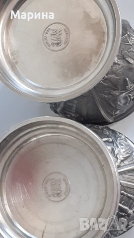 Комплект за вино "Рембрант" от калай Antik*Vintage #117, снимка 13 - Антикварни и старинни предмети - 53094668