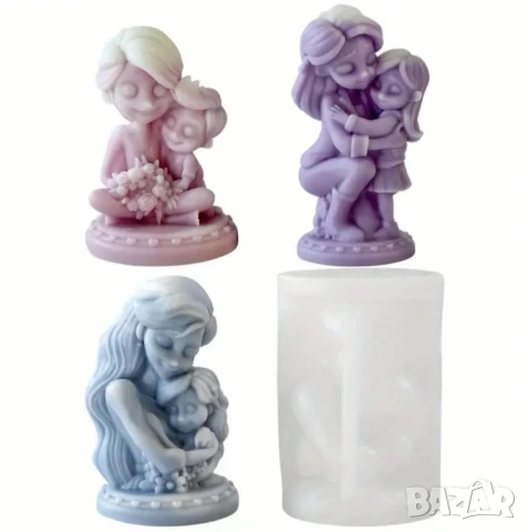 Молд майка с дете (момче и момиче)три вида , снимка 9 - Форми - 50853587