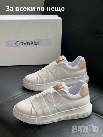 Calvin Klein Дамски Бели Маратонки👟Дамски Спортни Обувки Келвин Клайн Код E254
