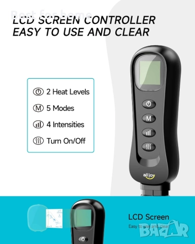 ALLJOY Масажор за крака за подобряване на кръвообращение, лимфен дренаж, снимка 5 - Медицинска апаратура - 52901503