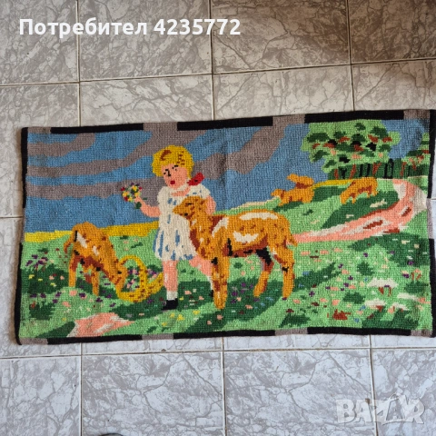 Ръчно изработен гоблен. Размер 90-47см. Цена 60€.