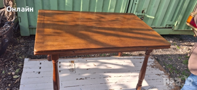 Трапезна масивна разтегателна маса от дъб, снимка 2 - Маси - 52503506