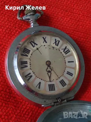МОЛНИЯ Стар Мех. РУСКИ ДЖОБЕН ЧАСОВНИК МЪЛНИЯ СССР с ОРНАМЕНТИРАНИ КАПАЦИ и РИМСКИ ЦИФЕРБЛАТ 17192, снимка 15 - Антикварни и старинни предмети - 42136539