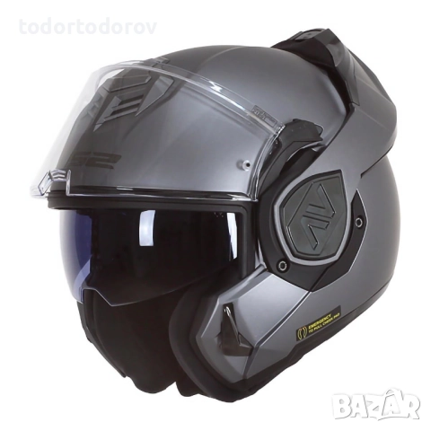Топ Цена Отваряeмa мото Каска LS2 FF906 ADVANT 360 TITANIUM MATT,очила, снимка 2 - Аксесоари и консумативи - 51533392