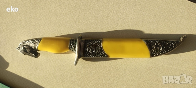 нож с кания, снимка 2 - Ножове - 52675961