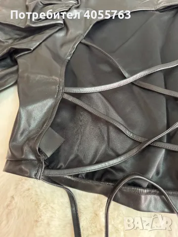 Кожена Блуза H&M, снимка 3 - Корсети, бюстиета, топове - 48739512